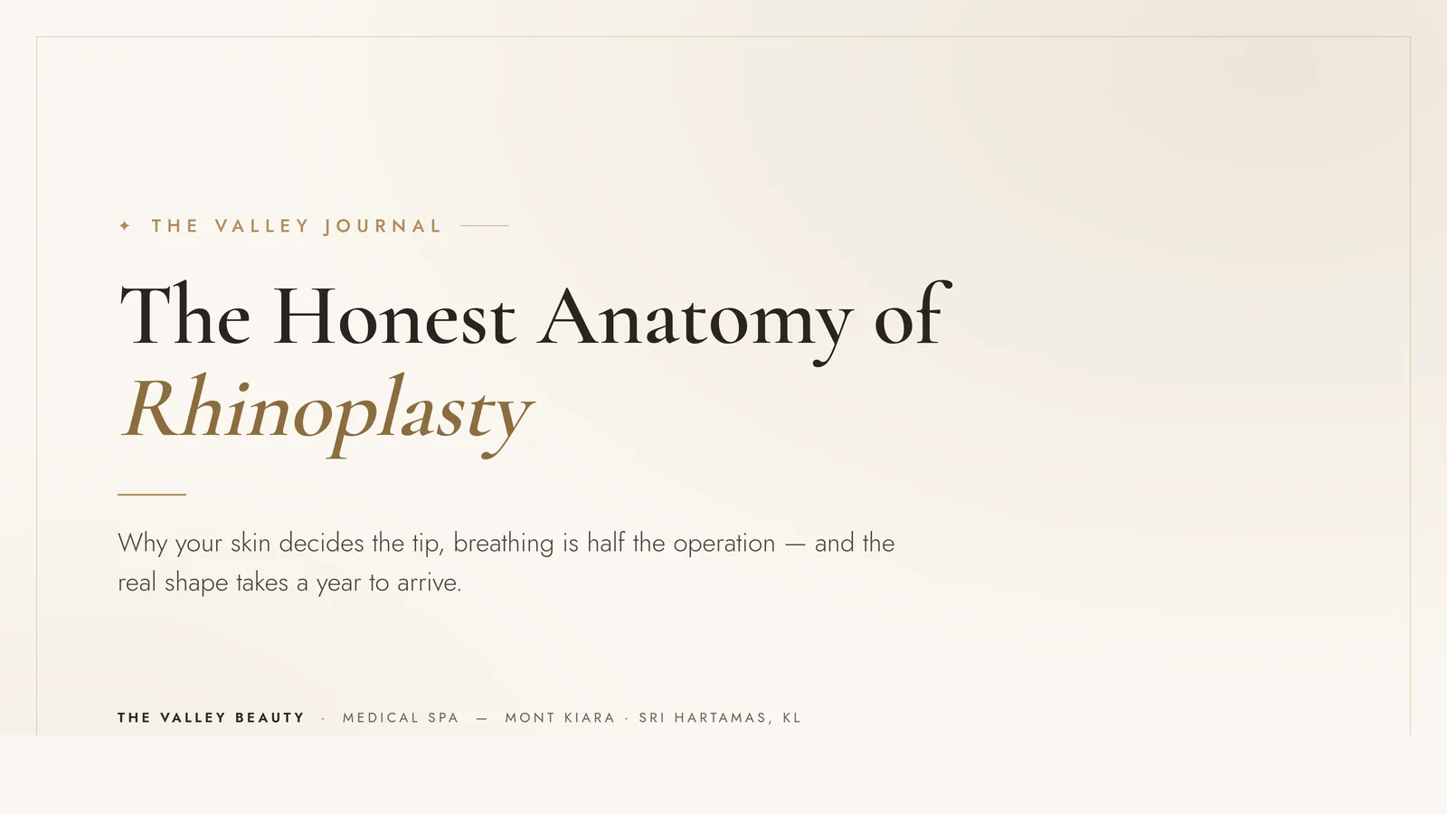 What rhinoplasty can realistically change — and why your skin decides the tip