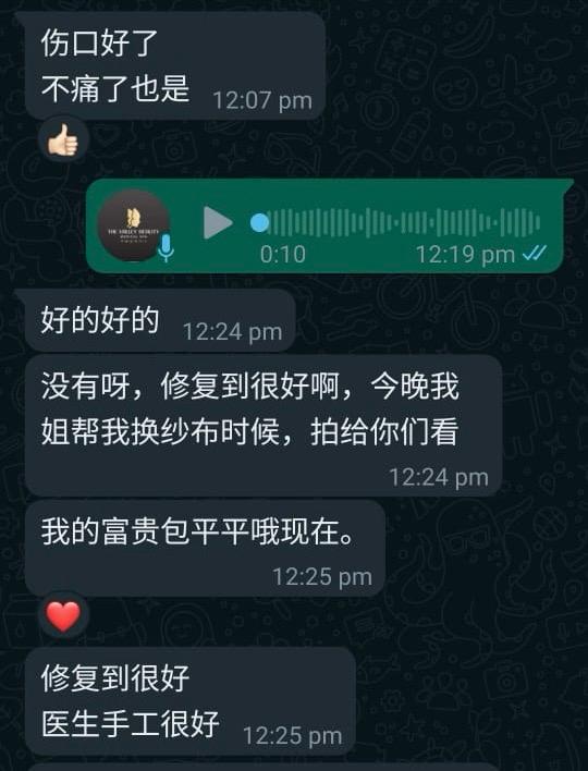 Customer WhatsApp review