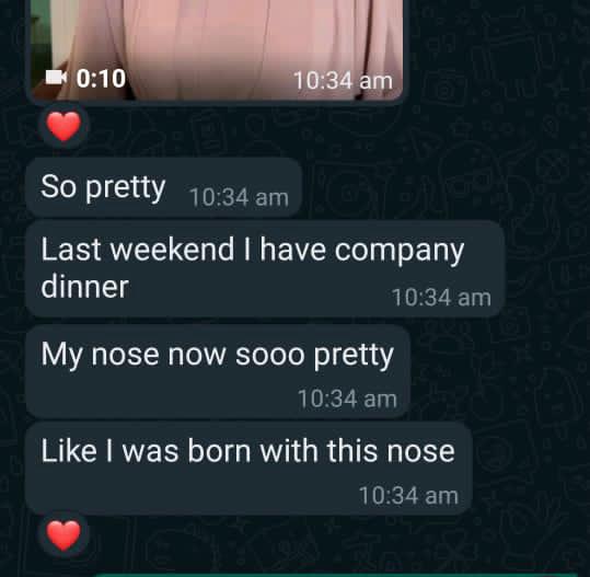 Customer WhatsApp review